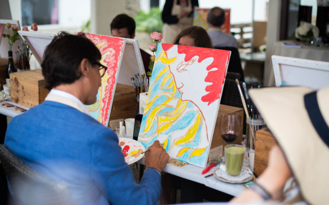 June 2020 Wine & painting afternoon by MonAsia